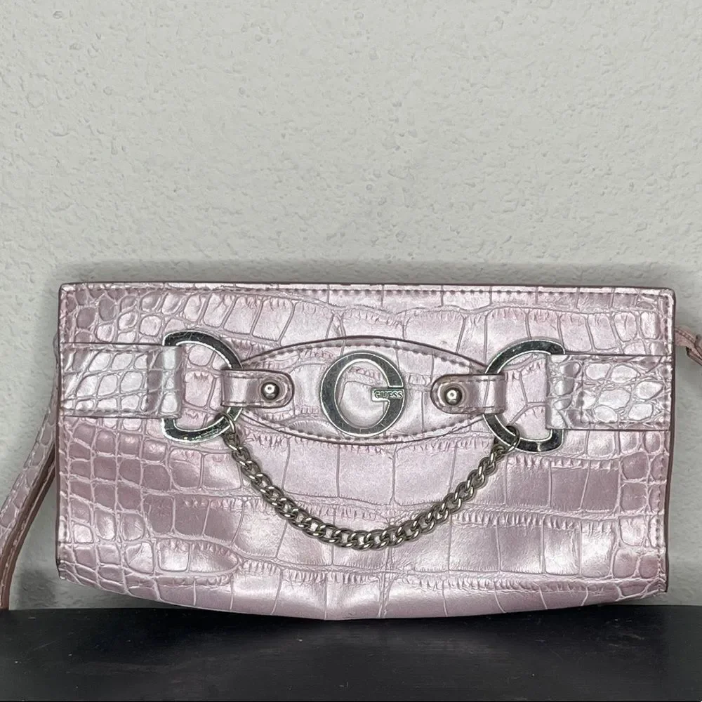 Guess‎ Pink Wristlet Bag